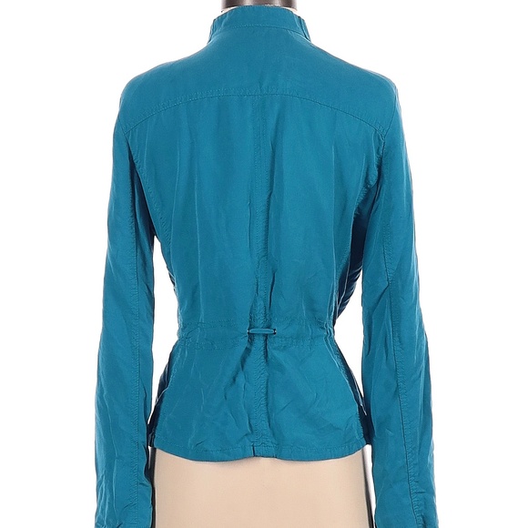 White House Black Market Teal Lightweight Utility Jacket - Picture 2 of 6